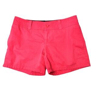 Lilly Pulitzer Hot Pink Palm Beach Fit Cotton Chino Style Shorts